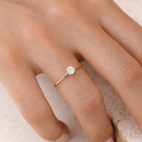 Classic Four-Prong Solitaire Ring