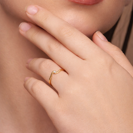 Minimal Solitaire Wave Ring