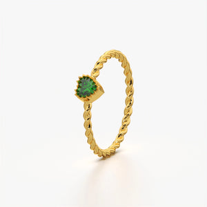 Twisted Heart Ring