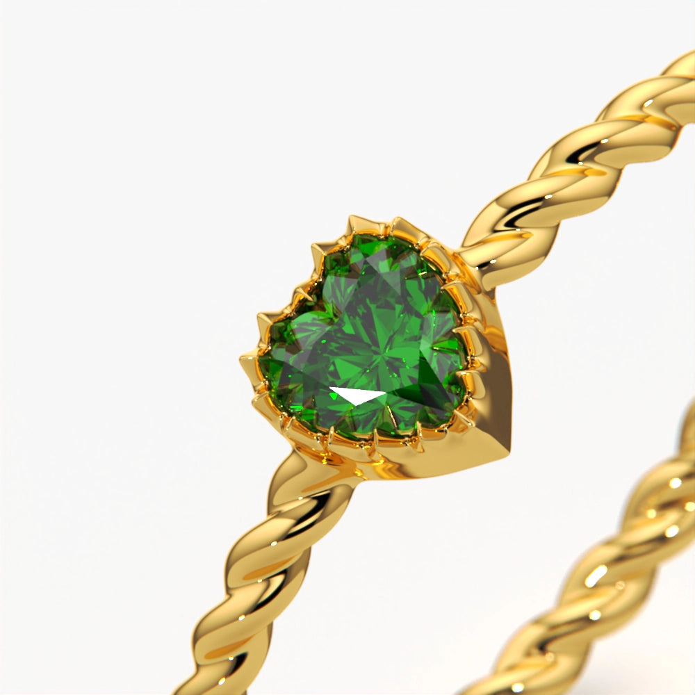 Twisted Heart Ring