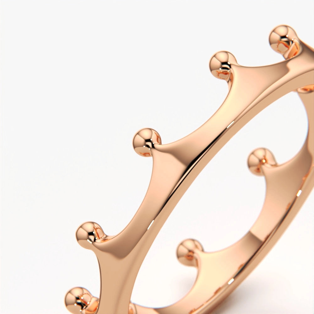 Crown Style Stackable Ring