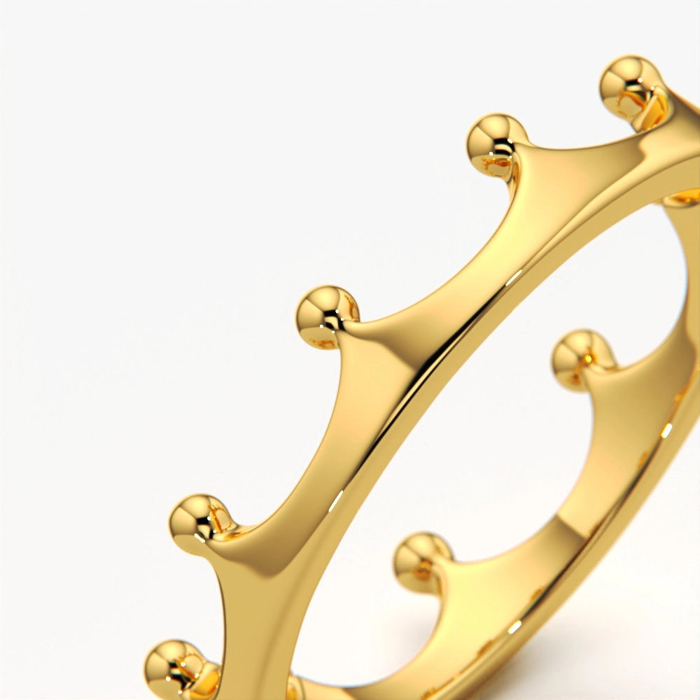 Crown Style Stackable Ring