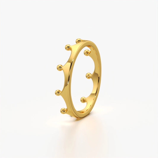 Crown Style Stackable Ring