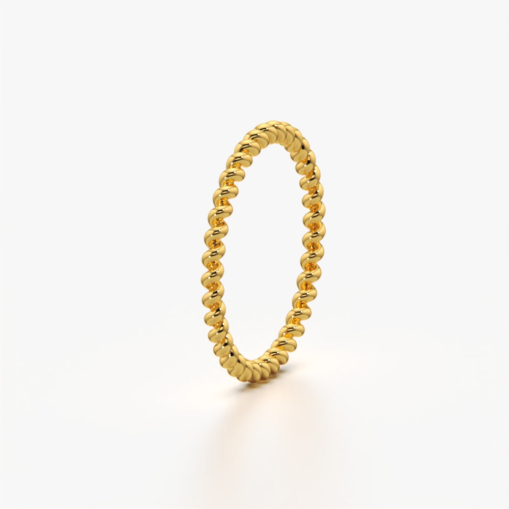 Twisted rope stackable band