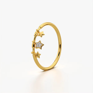 Sterling Stackable Star Ring