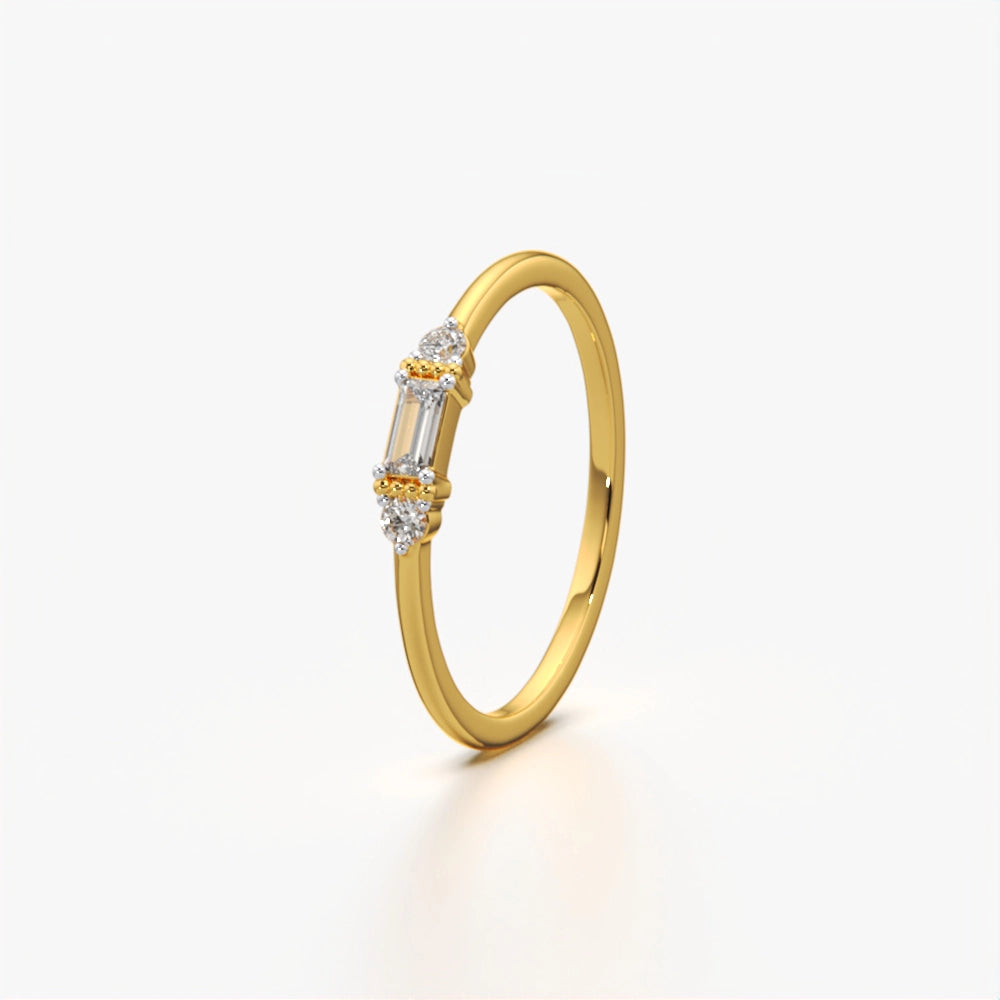 Baguette Diamond Minimalist Ring
