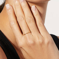 Spaced Half-Eternity Stackable Band