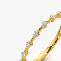 Spaced Half-Eternity Stackable Band