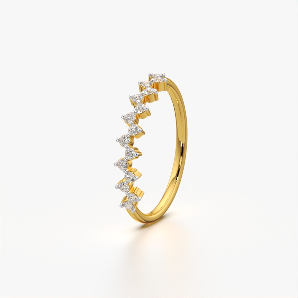 Zigzag cluster stack ring