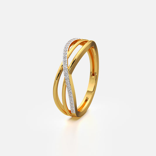 Crisscross Multi Band Ring
