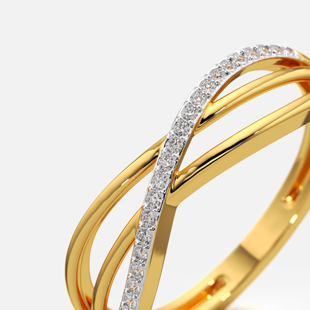 Crisscross Multi Band Ring