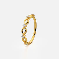 Infinity Twist Band Ring