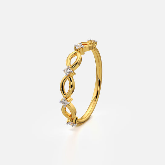 Infinity Twist Band Ring