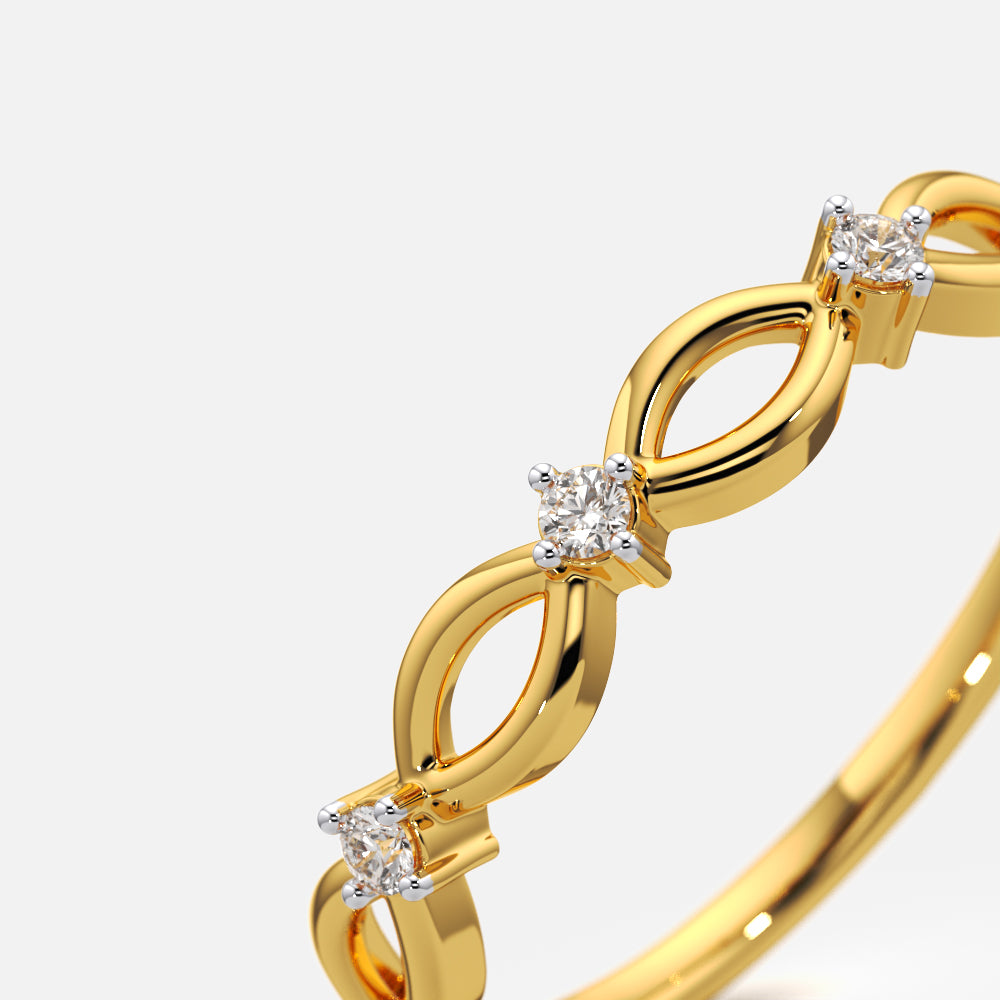 Infinity Twist Band Ring