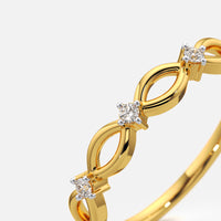 Infinity Twist Band Ring