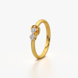 Double Diamond Accent Ring