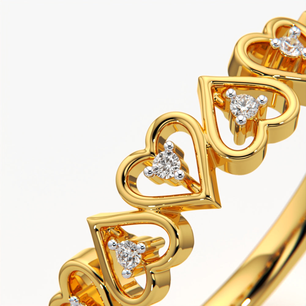 Heart Style Wedding Ring