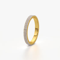 Double Row Full Eternity Pave Band