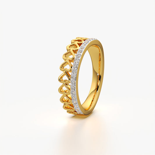 Romantic Heart Cutout Ring