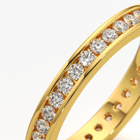 Channel Set Eternity Band