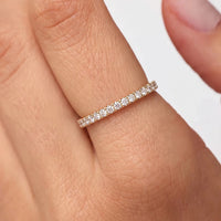 Classic Half Eternity Pavé Band