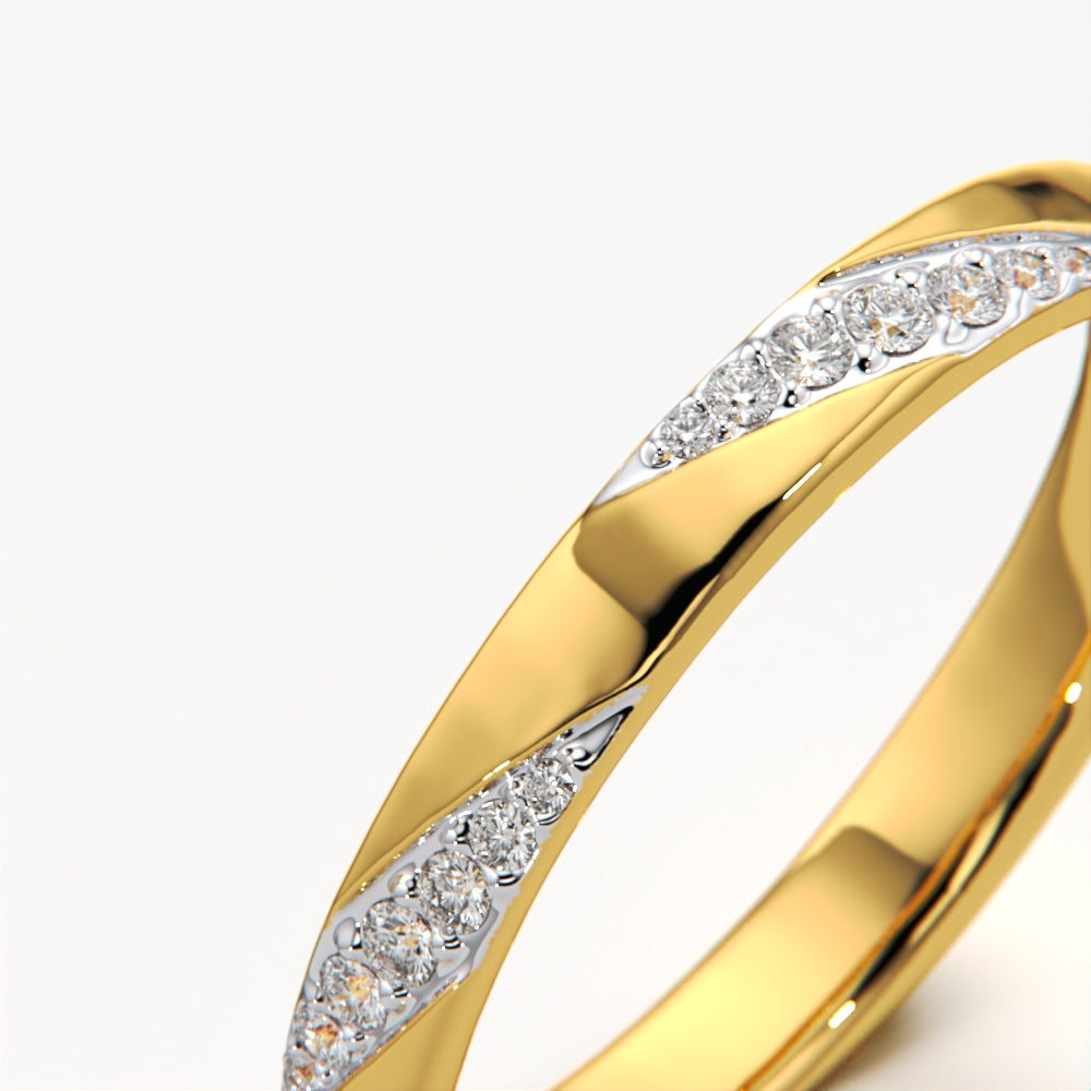 Twisted Diamond Band