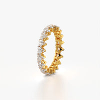 Heart Cut Full Eternity Band Ring