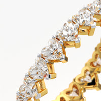 Heart Cut Full Eternity Band Ring