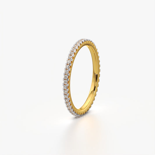 Slim Pave Diamond Ring