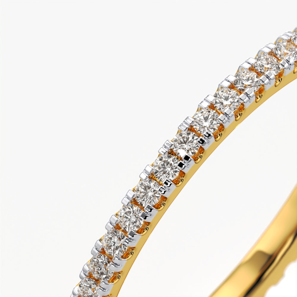 Slim Pave Diamond Ring