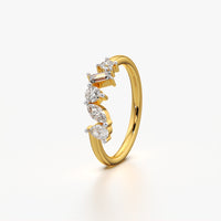 Scattered Mixed Cut Cluster Ring
