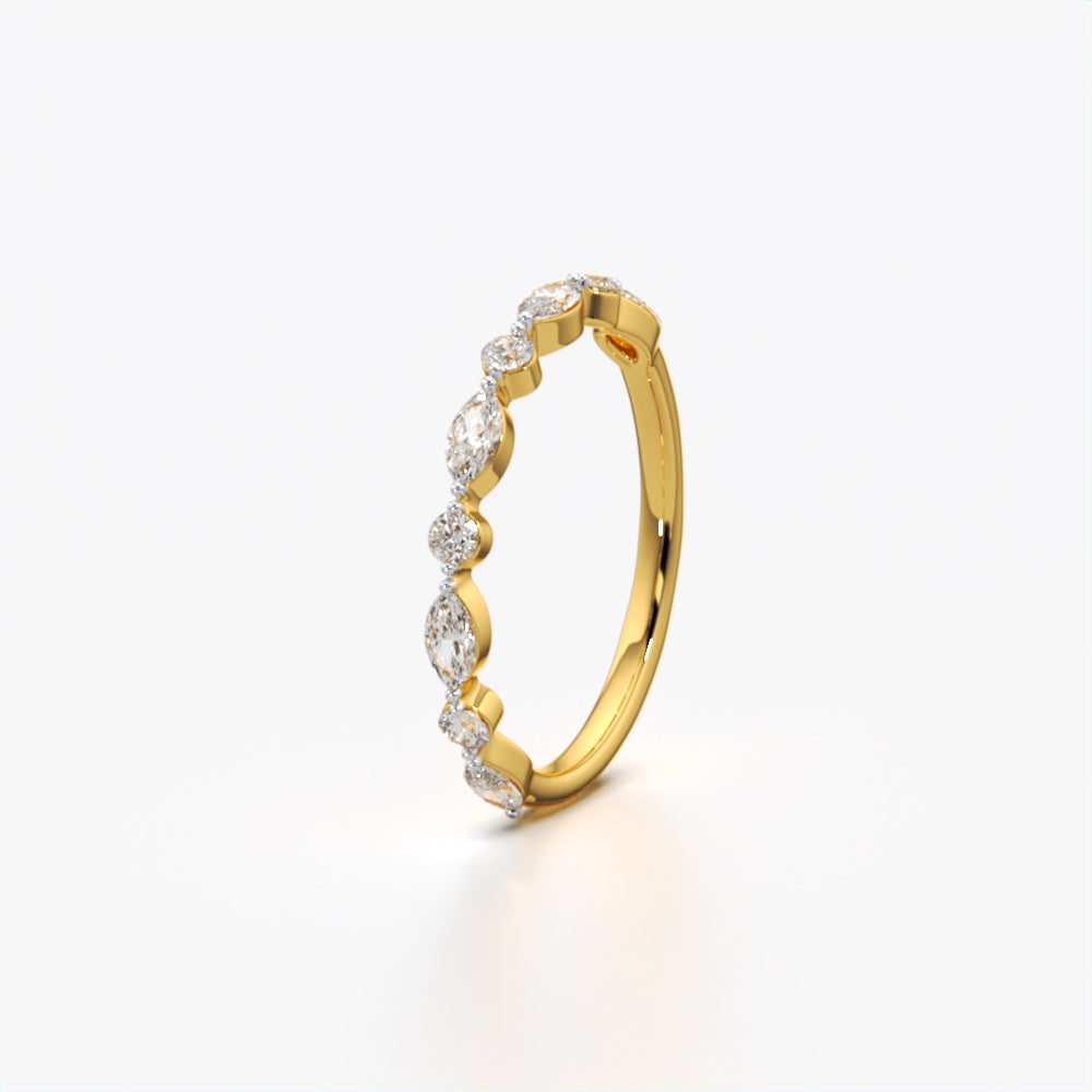 Delicate Marquise Round Band