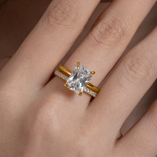 Radiant Sparkle Ring Set