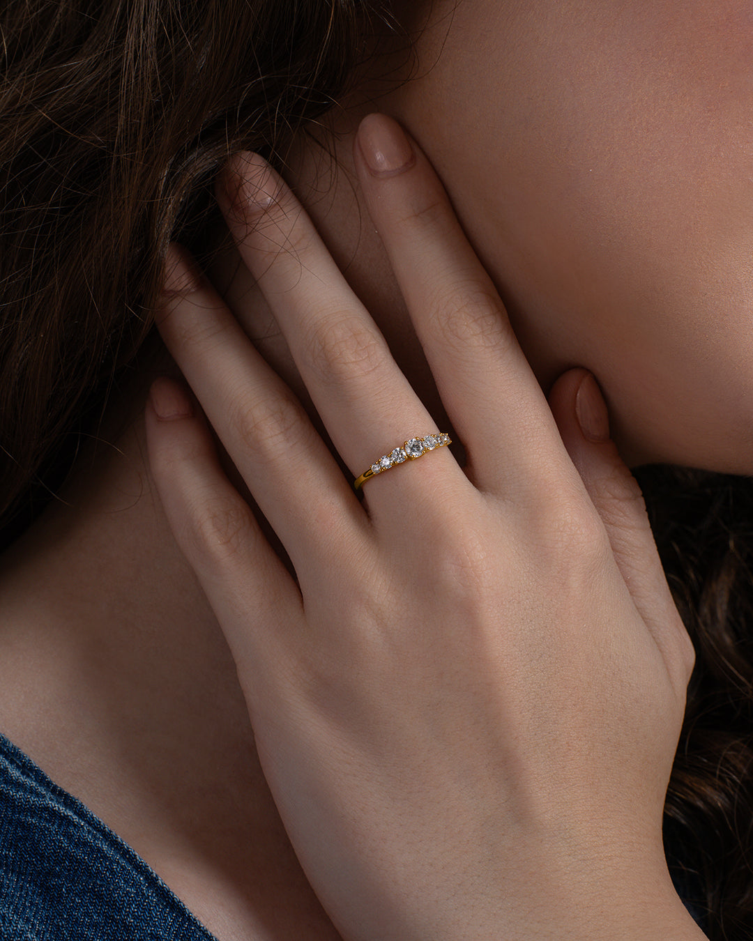 Graduated Stone Ring