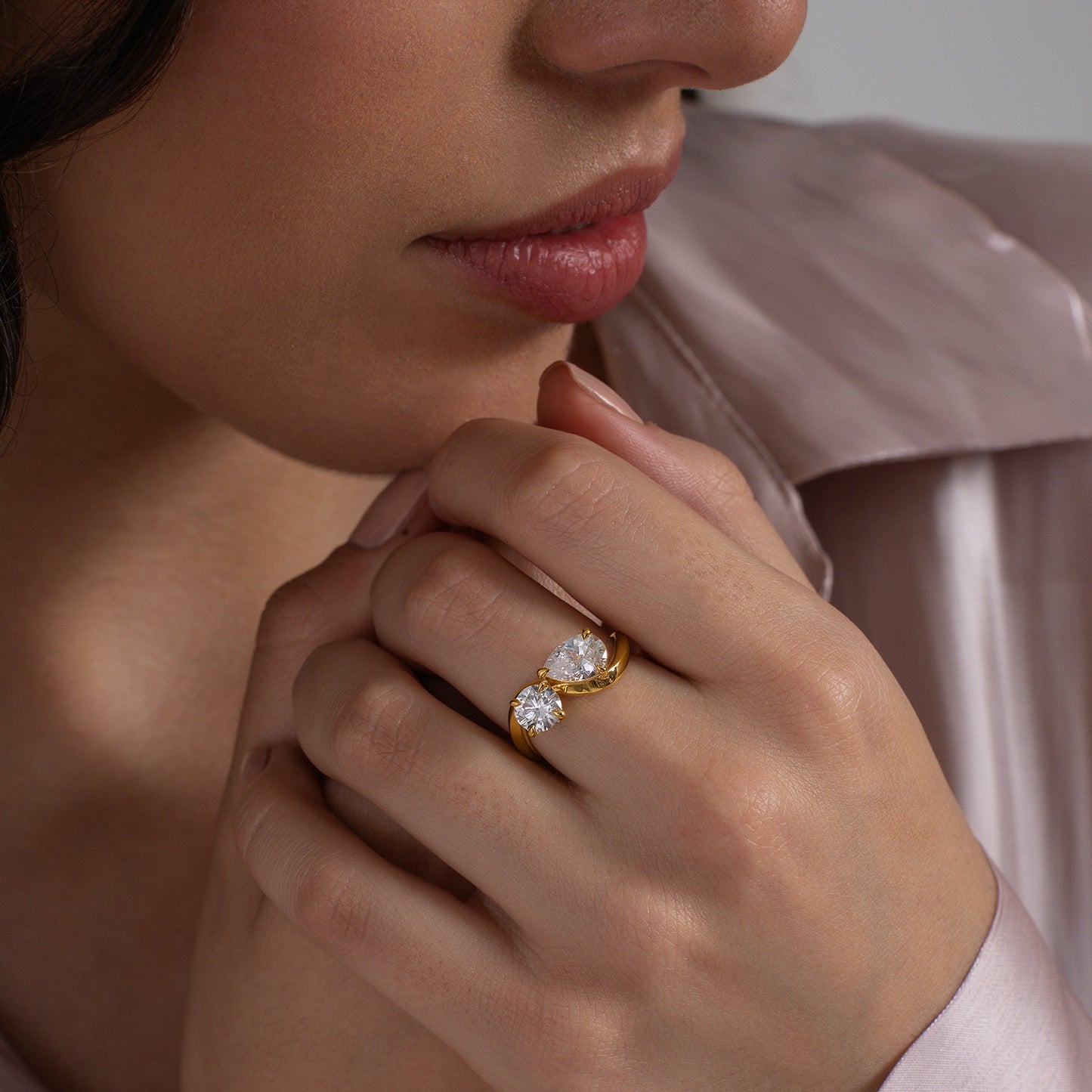 Dual Stone Harmony Ring