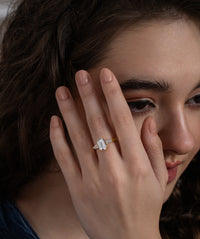 Emerald Cut Three Stone Tapered Baguette Ring