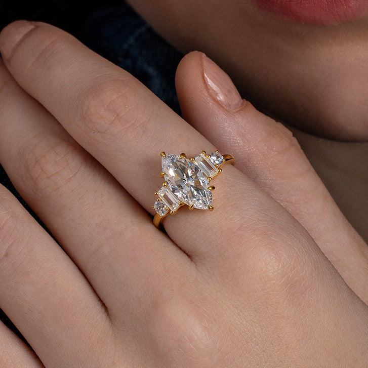 Marquise & Baguette Vintage Ring