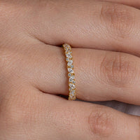 Marquise and Round Full Eternity Band