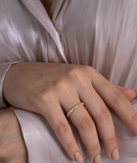 Marquise and Round Full Eternity Band