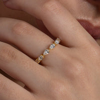 Pear Cut Full Eternity Ring