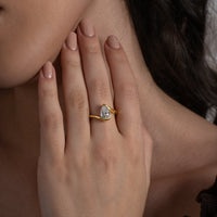 Pear Cut Sideways Bypass Tension Ring