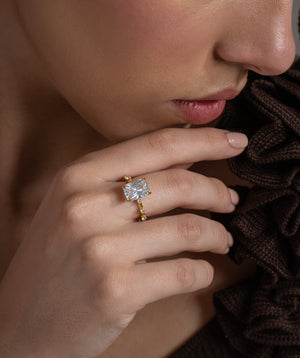 Glow Radiant Droplet Ring