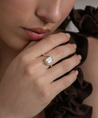 Bypass Radiant Solitaire Cocktail Ring