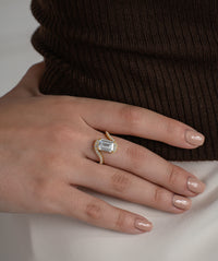 Bypass Radiant Solitaire Cocktail Ring
