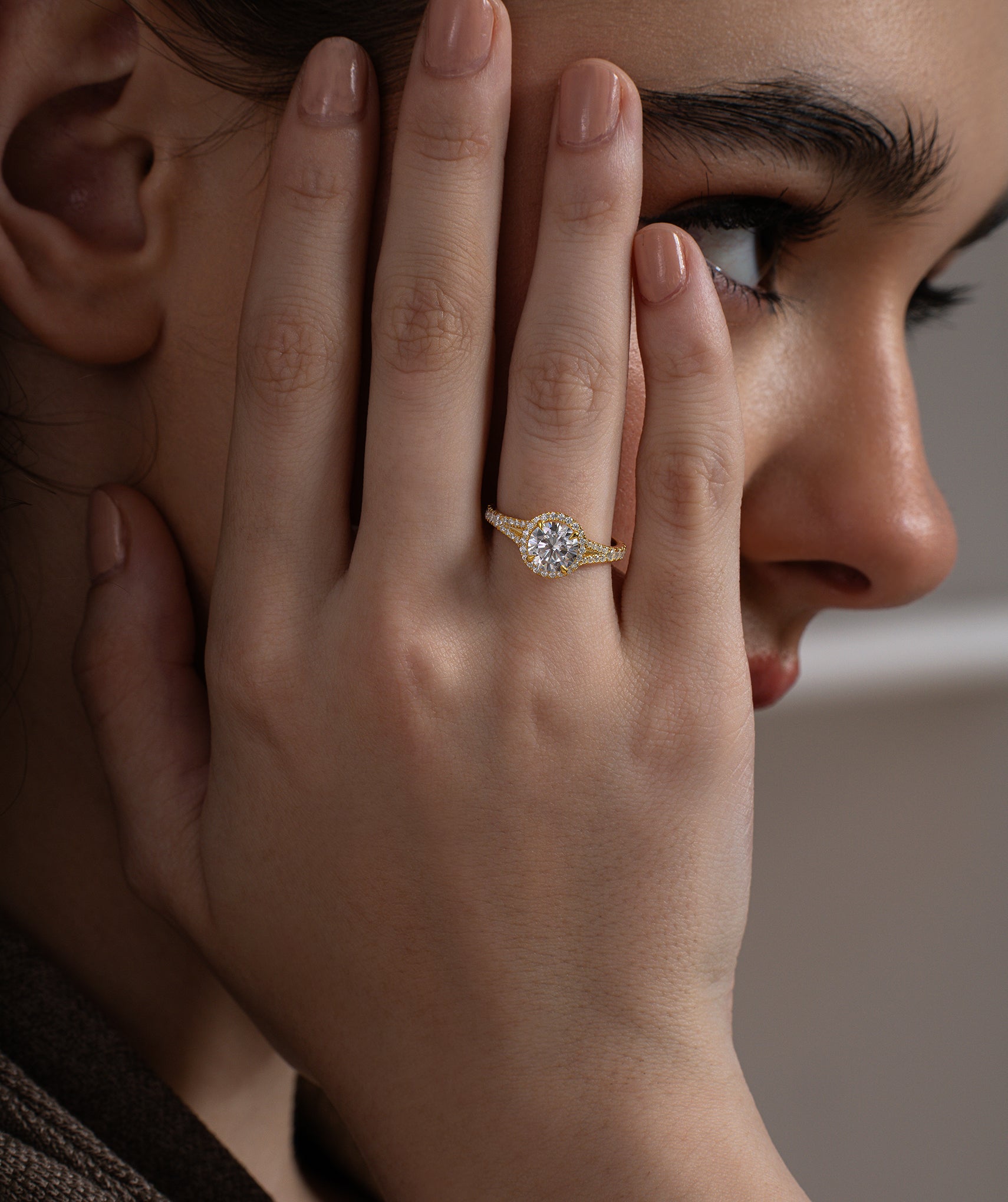 Halo Grace Round Diamond Ring