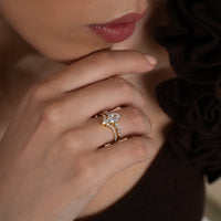 Oval Marquise Ring Set