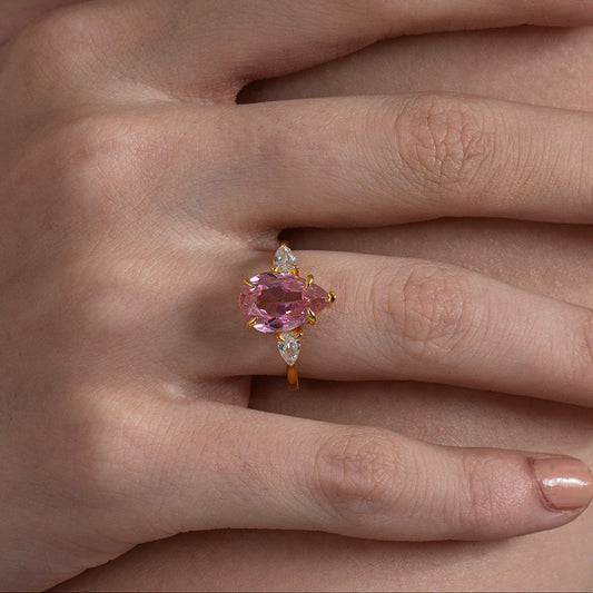 Pink Aura Grace Ring