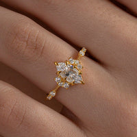 Marquise Celestial Cluster Ring