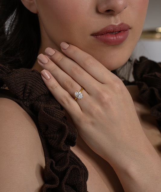 Classic Oval Solitaire Ring