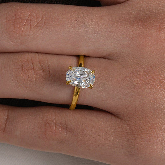 Classic Oval Solitaire Ring